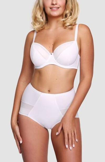 Бюстгальтер с чашкой на тонком поролоне (Размер: 75E) (Цвет: белый)