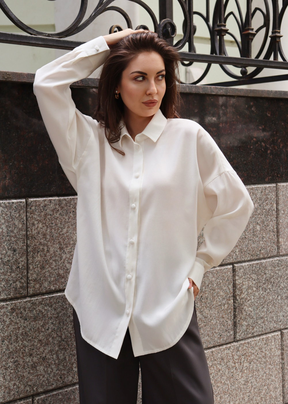 Рубашка oversize офис