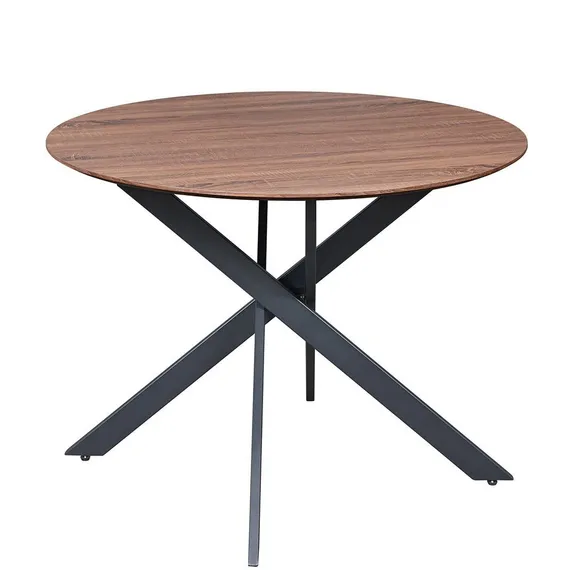 Стол Britton 100 см с круглой столешницей орех | Купить в Hallberg.ru