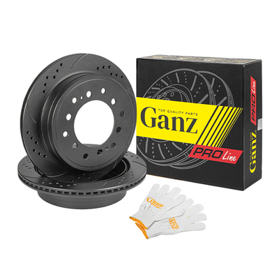 Диск тормозной GANZ задний перфорированный PRO-Line с покрытием (комплект - 2 шт) TOYOTA LC Prado J150 Арт.: GIJ06022S
