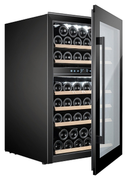 Винный шкаф Temptech Oslo OZ90DB двухзонный черный