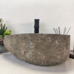 Раковина из речного камня RS-63684 (46*35*15) 0122