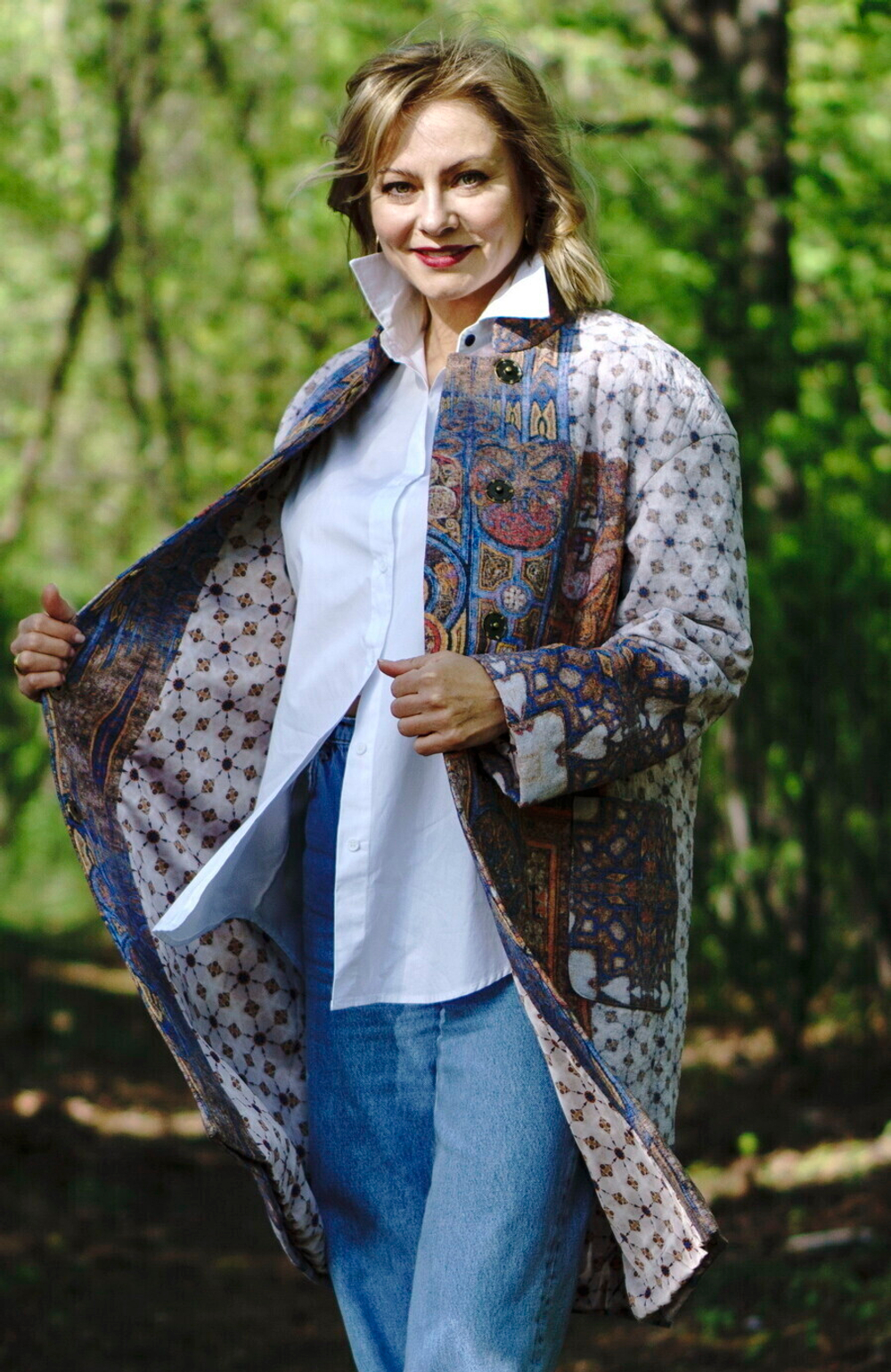 Пальто "Ирландская легенда", по мотивам Келлской книги