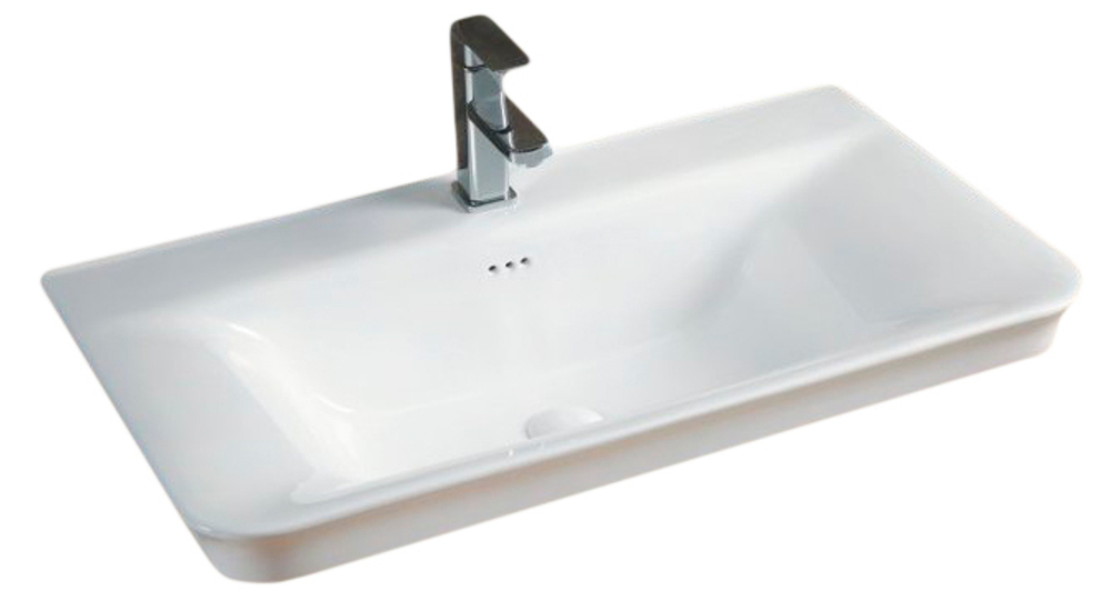 Раковина Gid NYJ851-60 71146 встраиваемая сверху белая 61x47x20.5