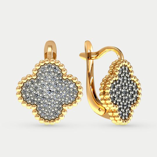 Серьги золотые