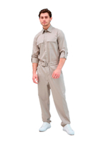 Комбинезон медицинский мужской Dr. Nice с поясом с пряжкой, черный, 50