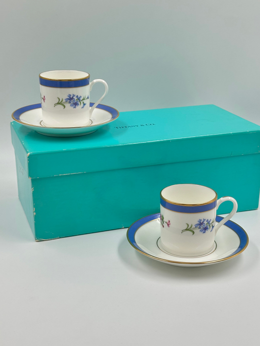 Набор из 2 кофейных пар Tiffany & Co, Tiffany Floral