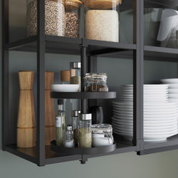 IKEA ENHET  (ИКЕА ЕНХЕТ)  -  Вращающаяся полка, антрацит, 40x21 см
