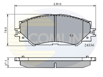 COMLINE - CBP01515-CML - Brake Pad Set, disc brake