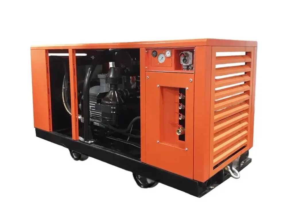 Шахтный винтовой компрессор ЗИФ-ШВ 16/0,7 660/380В на скатах взрывозащищённый