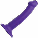 Фиолетовый фаллоимитатор-насадка Strap-On-Me Dildo Dual Density size M - 18 см. (Цвет: фиолетовый)