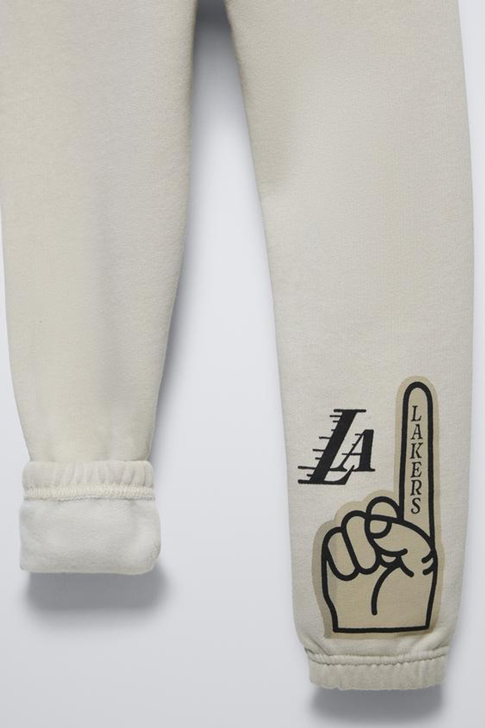 ZARA БРЮКИ-ДЖОГГЕРЫ LOS ANGELES LAKERS NBA ©, ЭКРЮ