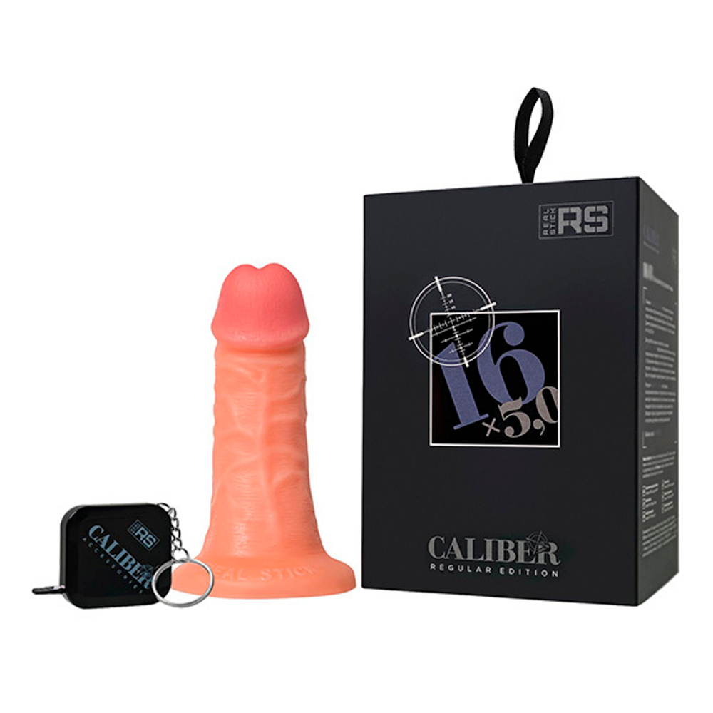 Телесный фаллоимитатор 16см на присоске ToyFa RealStick Caliber 983007