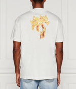 Футболка BURNING PALM Palm Angels - белый(PMAA001F 24JER008)