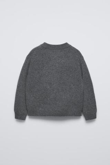 ZARA СВИТЕР ИЗ 100% КАШЕМИРА, МАРЕНГО С МЕЛАНЖЕВЫМ ЭФФЕКТОМ