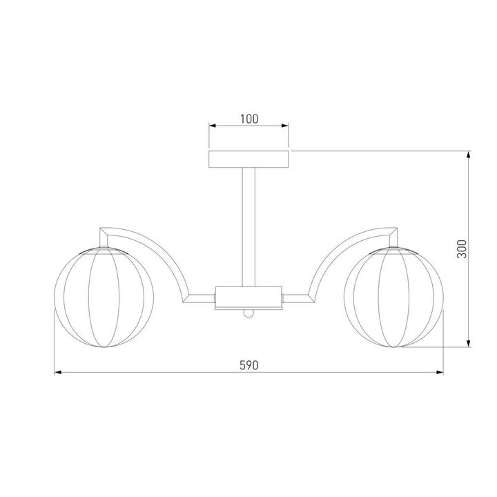 Потолочная люстра Eurosvet Оптима Eden 30178/5 латунь