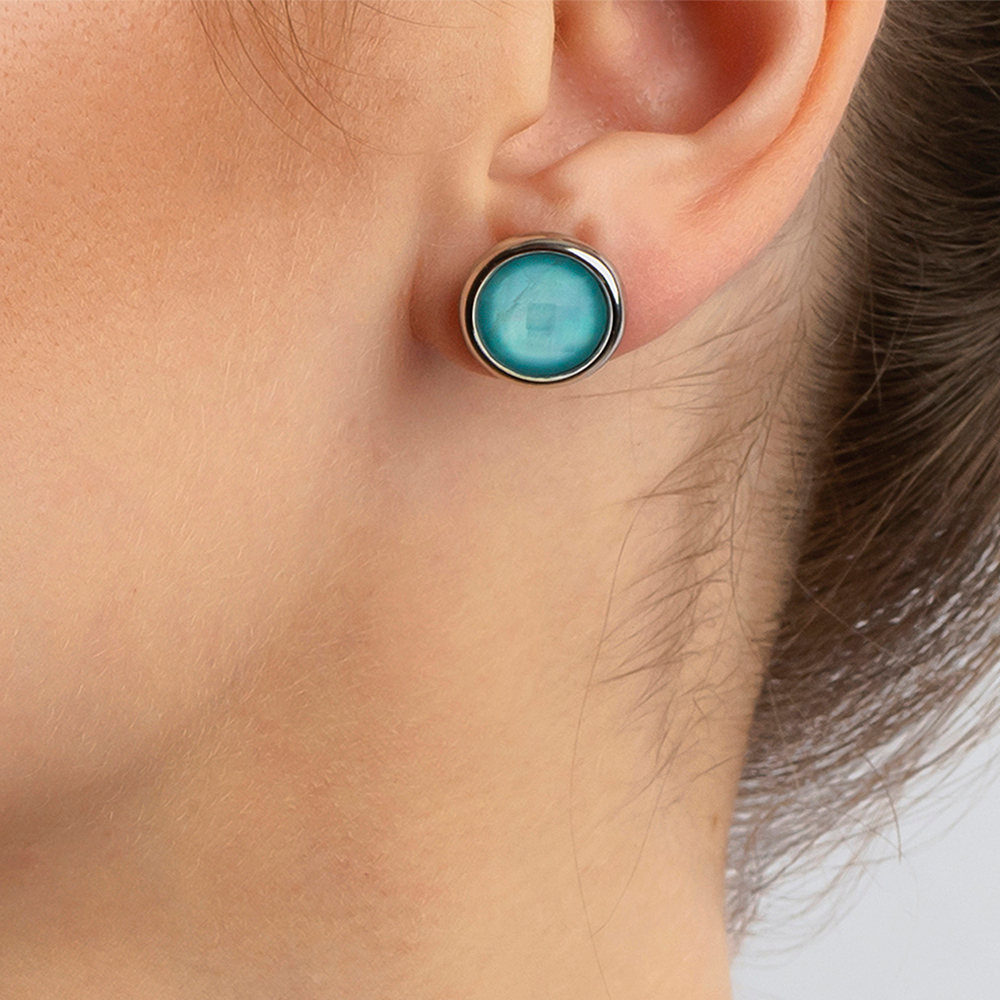 Серьги пусеты Possebon Madre Azul A9999.20 BL/S