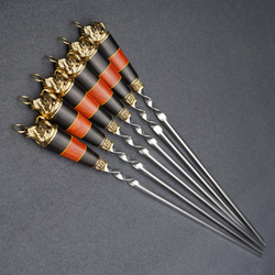 Подарочный набор шампуров "Бык"