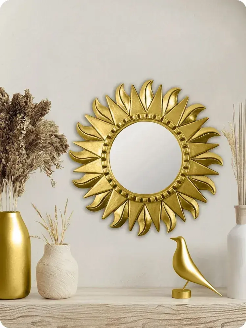 Аэрозольная краска в баллончике Elcon для мебели и декора, акриловая, быстросохнущая, 0.52 л, зеркальное золото