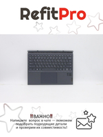Верхняя панель с клавиатурой (топкейс) для ноутбука Lenovo Yoga duet 7-13IML05. раскладка - русская, с подсветкой, серая (5D20Z51342), оригинал