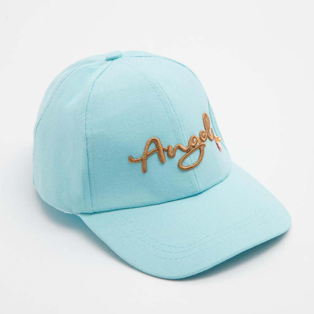 Бейсболка для девочек, цв.голубой, р. 52 (MINAKU)