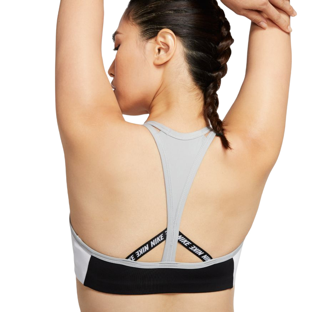 ТОП теннисный Nike Swoosh Logo Bra Pad - black/light smoke grey/white/white