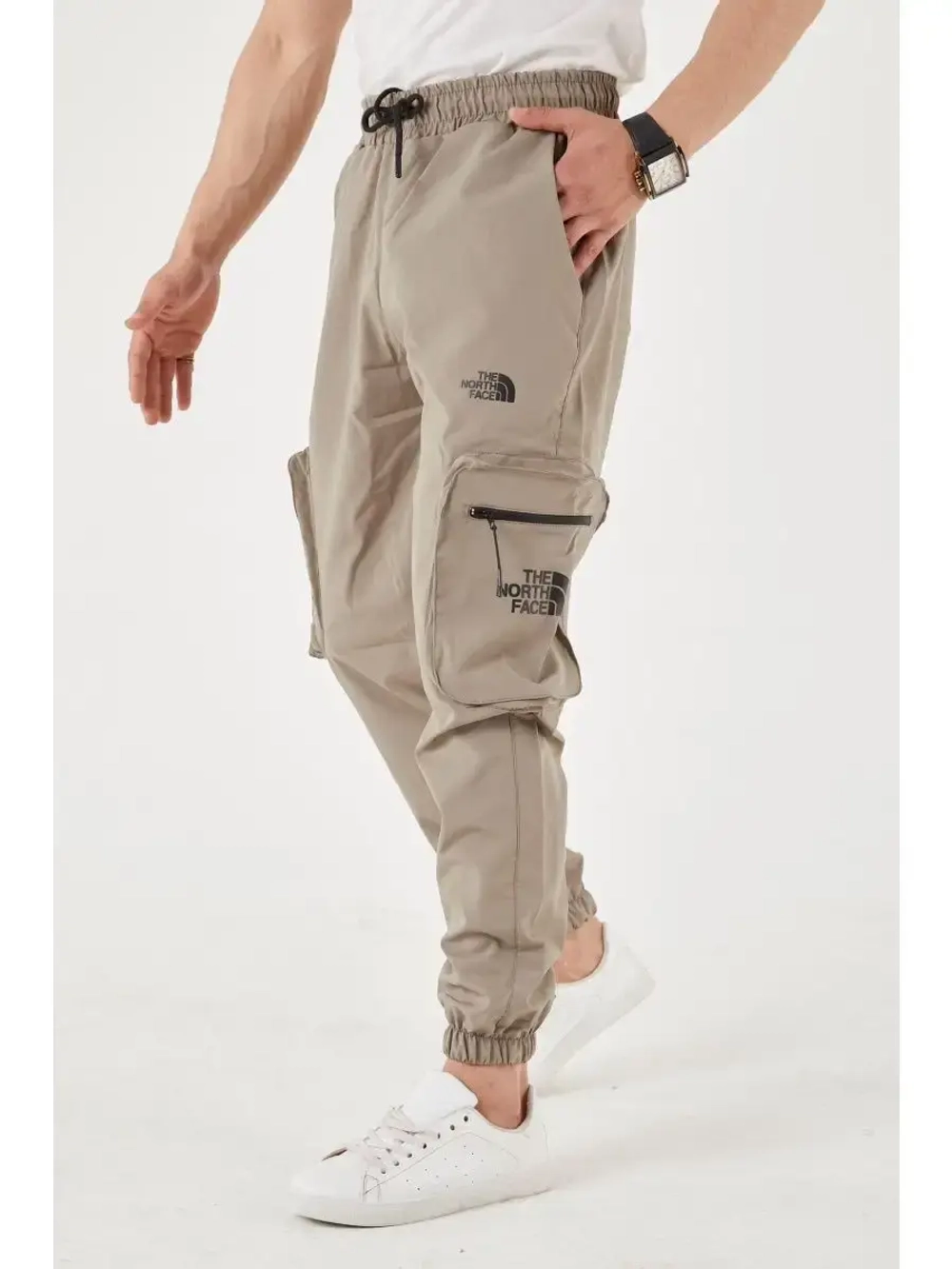 Брюки мужские джоггеры спортивные штаны карго на резинке
