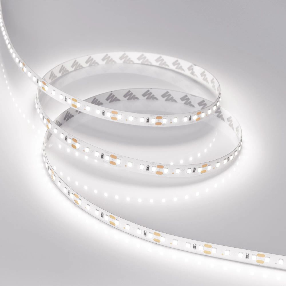 Светодиодная лента RT-A120-10mm 48V White6000 (9.6 W/m, IP20, 2835, 30m) (Arlight, Открытый) 038805
