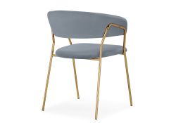Стул на металлокаркасе Kamelia 1 gray / gold