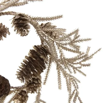 Венок хвойный новогодний «Волшебный иней» , 30 см