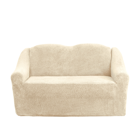 Чехол Велсофт на 2-х местный диван, цвет Бежевый