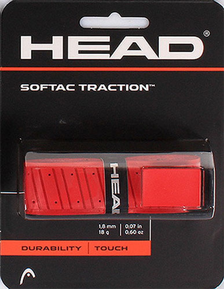 Теннисные намотки базовые Head Softac Traction red 1P