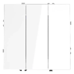 Выключатель встраиваемый VOLTUM S70 трехклавишный 10А, (белый глянцевый)