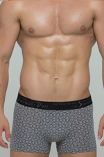 Мужские трусы-боксеры с мелким узором из бумерангов (Размер: XL) (Цвет: зеленый)