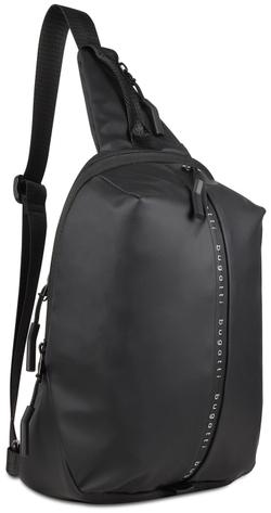 Фото рюкзак с одним плечевым ремнем BUGATTI Blanc, чёрный, тарпаулин/полиэстер, с гарантией