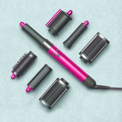 Dyson стайлер Airwrap Complete HS05 Fuchsia/Nickel (фуксия никель) с кейсом