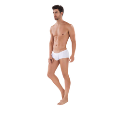 Мужские трусы хипсы белые Clever Moda Clever Moda LATIN BOXER 087201