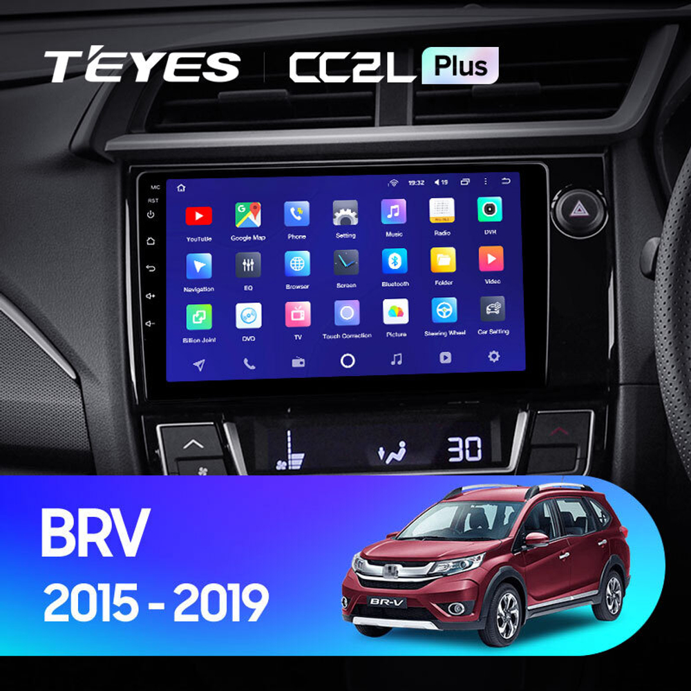 Teyes CC2L Plus 9" для Honda BR-V 2015-2019 (прав)