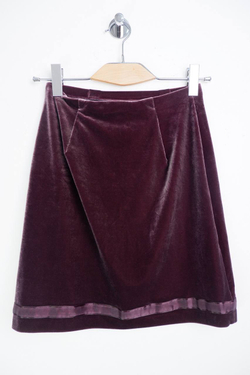 Юбка мягкая бархатная, визуально 42 размер
