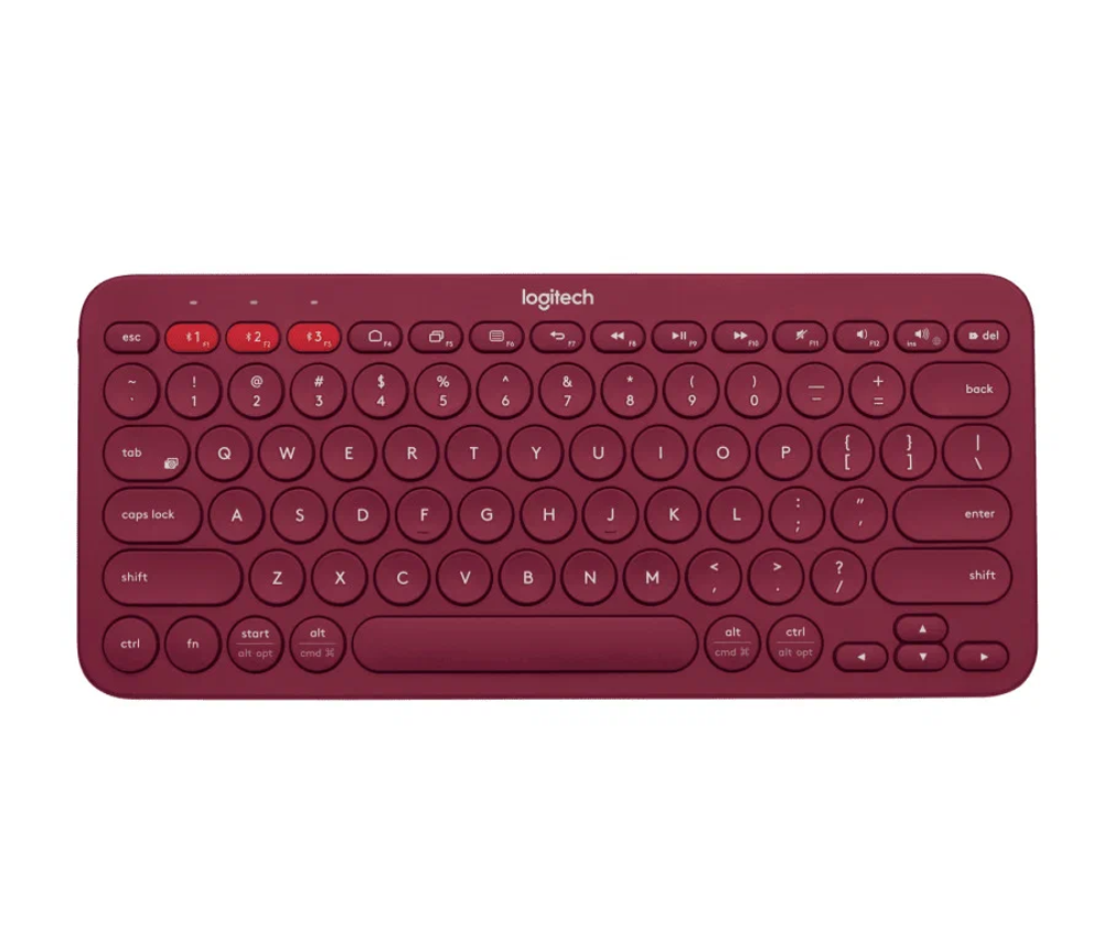 Клавиатура беспроводная Logitech K380 Multi-Device, красный