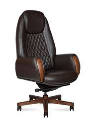 Кресло офисное  Verdi  коричневая кожа