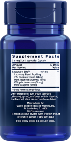 Resveratrol Elite™ 30 капсул Life Extension