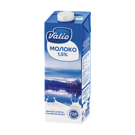 Молоко Valio ультрапастеризованное 1.5%, 1 л