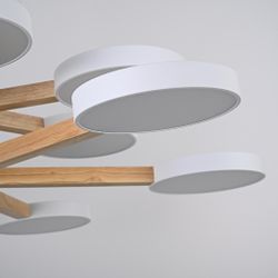 Люстра на штанге TURNA DBL L12 White