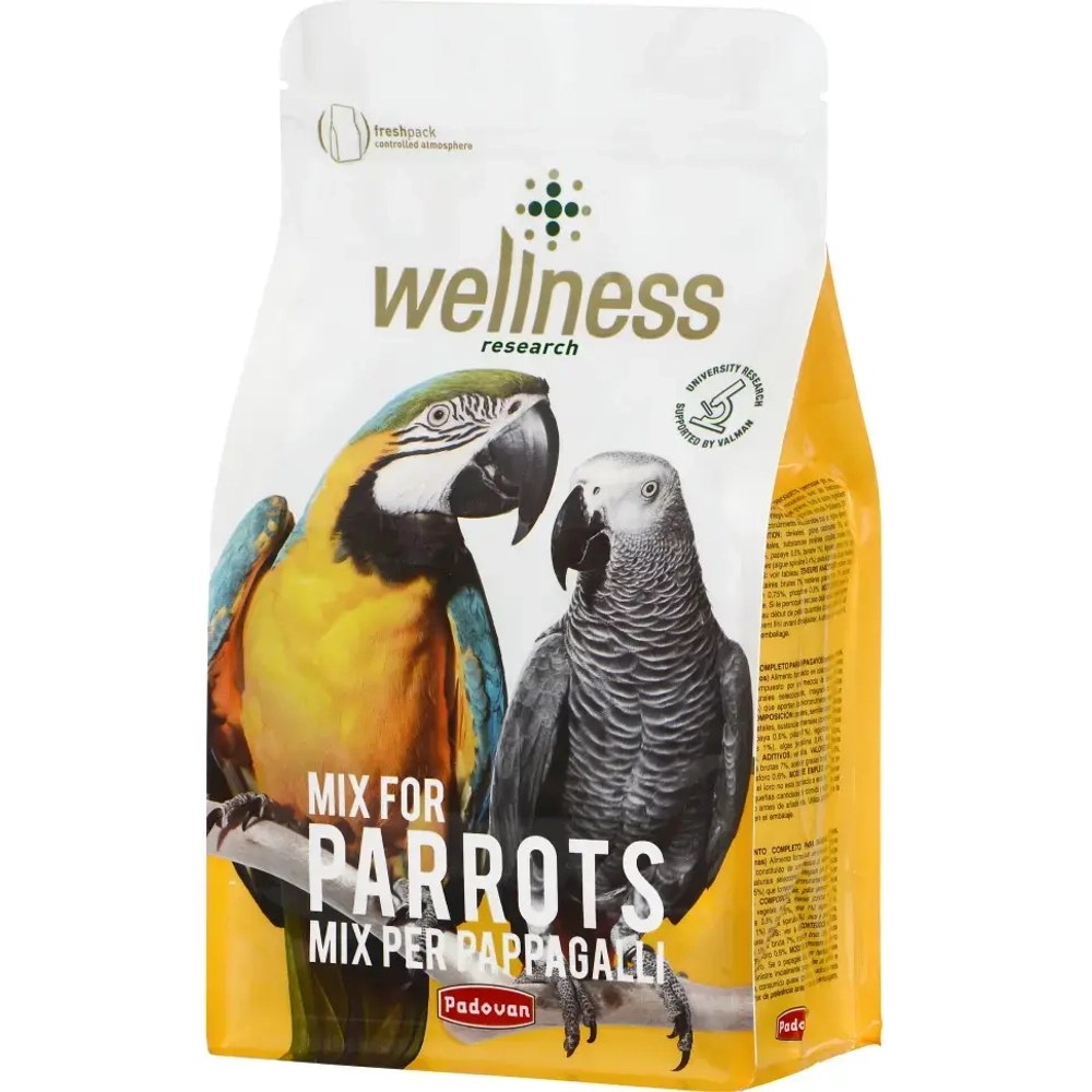 Padovan wellness корм основной для крупных попугаев - 750 г