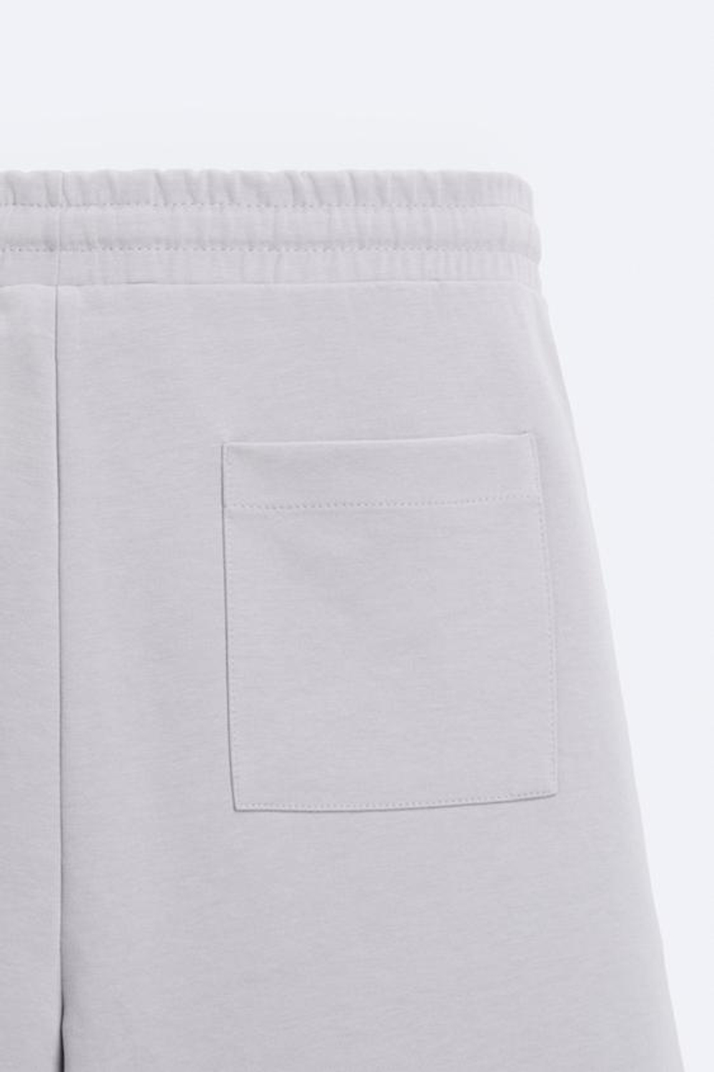 ZARA ШОРТЫ-ДЖОГГЕРЫ ИЗ ПЛОТНОЙ ТКАНИ, СВЕТЛАЯ МАЛЬВА