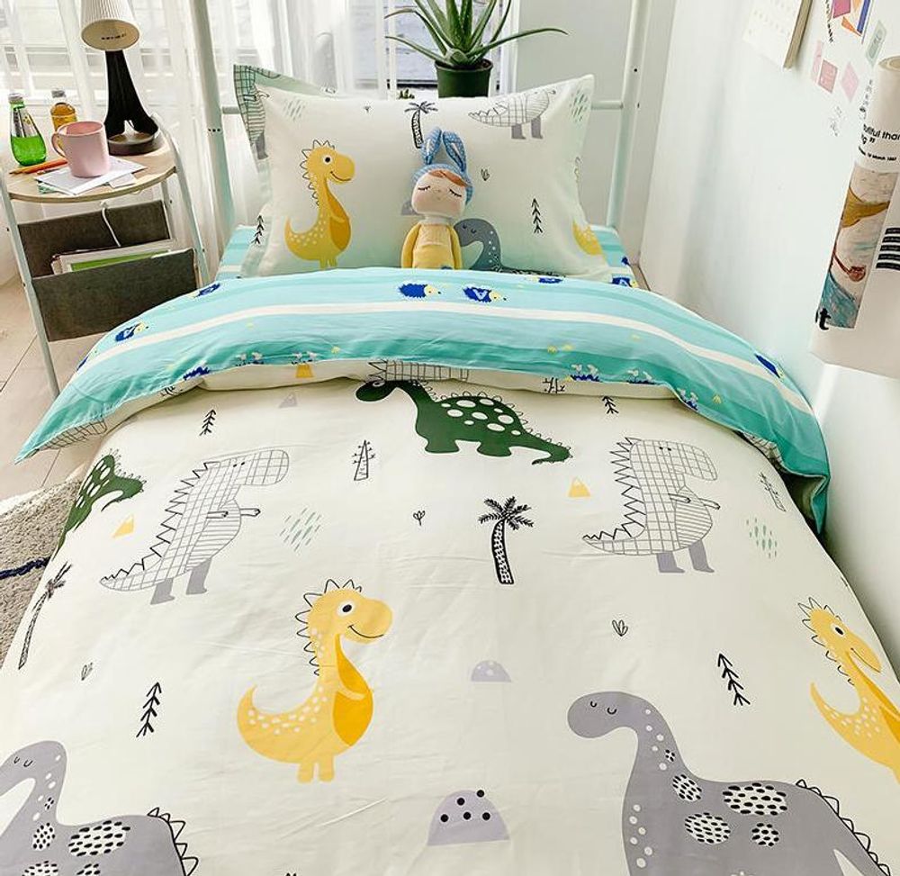 ZEPHYR HOME КПБ 1.5 Полуторка Сатин динозавры