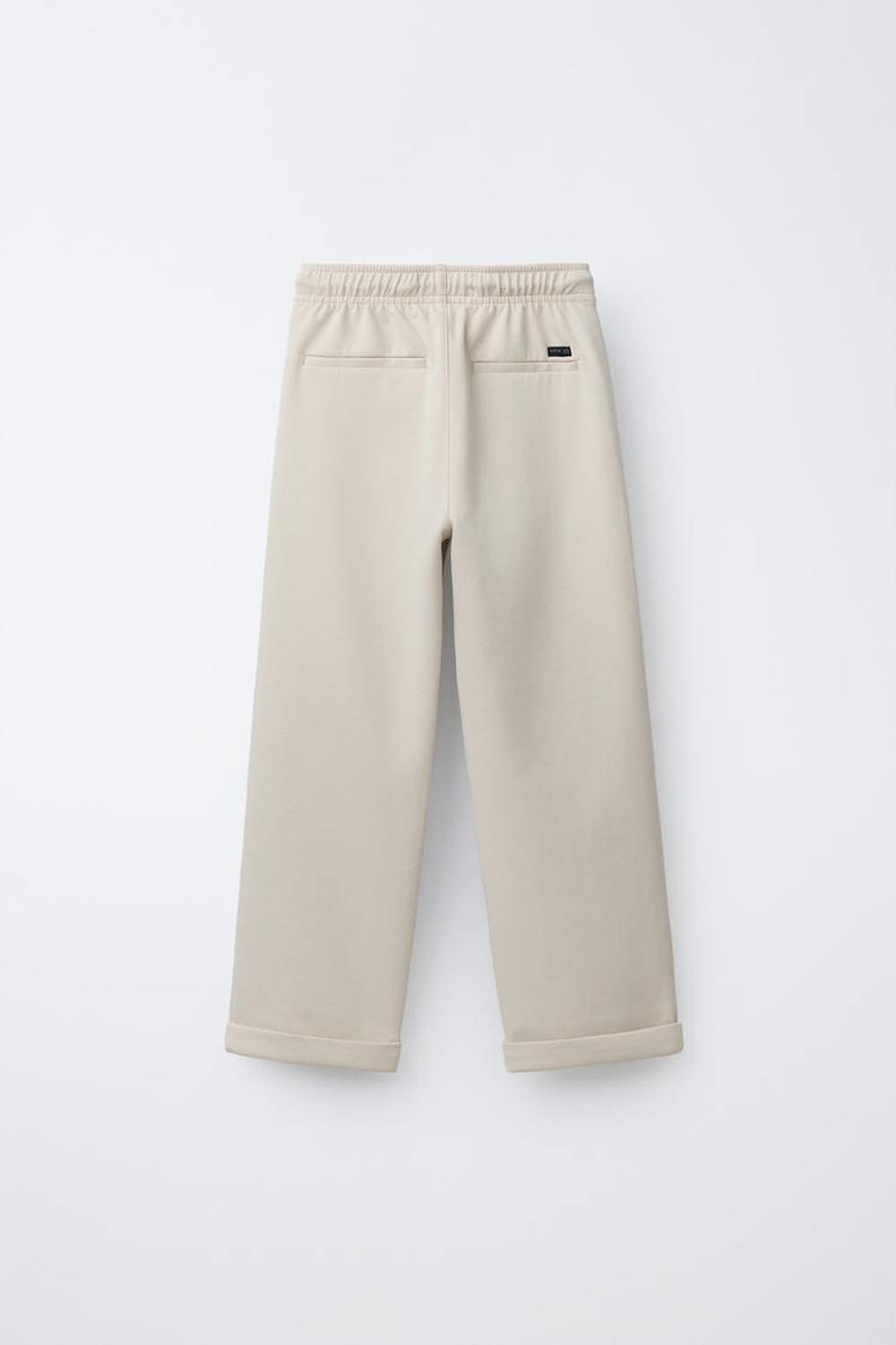 ZARA БРЮКИ COMFORT НА ШНУРКАХ, БЕЖЕВЫЙ