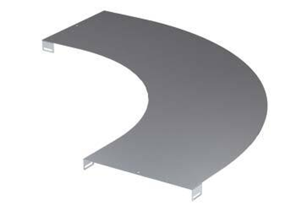 Крышка на угол горизонтальный 90º, осн.500, R-600мм, горячеоцинкованная