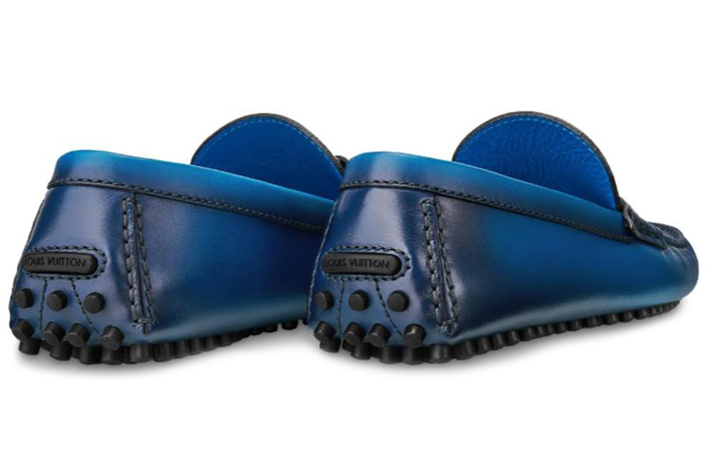 LOUIS VUITTON Hockenheim Moccasin Shoes "Blue"